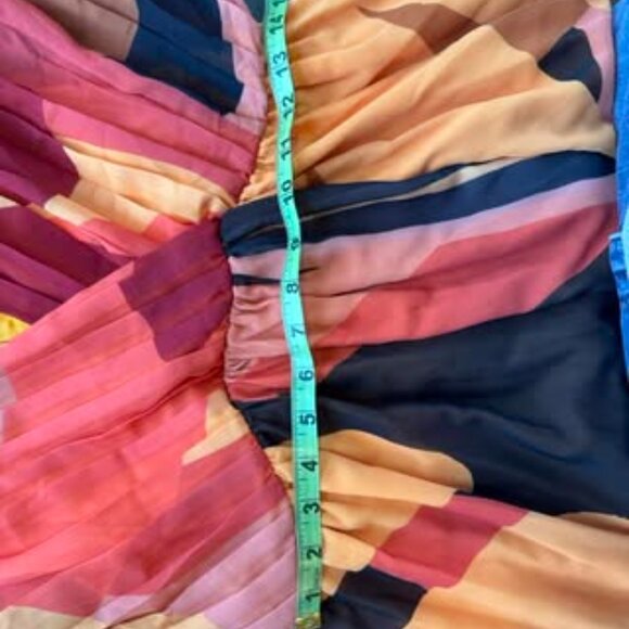 NWOT Size Small Farm Rio Yell/Orange dress - Picture 6 of 6